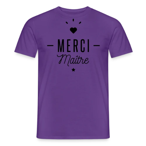 Merci Maître : Le Cadeau Idéal pour Profs - T-shirt homme