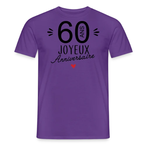 T-shirt Joyeux Anniversaire 60 Ans – Édition Spéciale - T-shirt homme