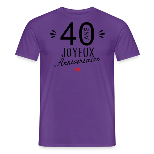 T-shirt Anniversaire 40 Ans : La Fête Commence ! - T-shirt homme