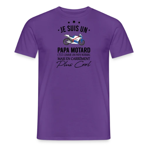 Super Papa Motard - T-shirt homme