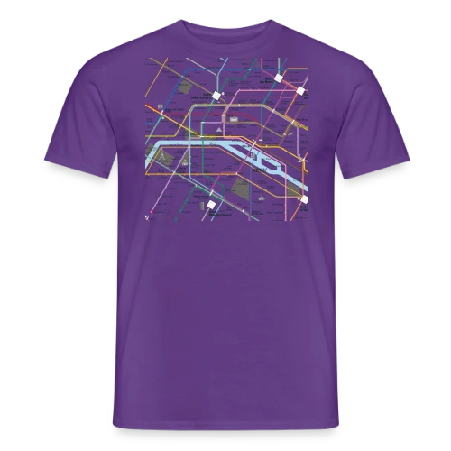 Plan Métro Parisien - T-shirt homme