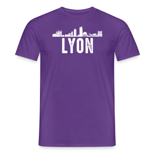 Lyon Minimaliste Blanc - T-shirt homme