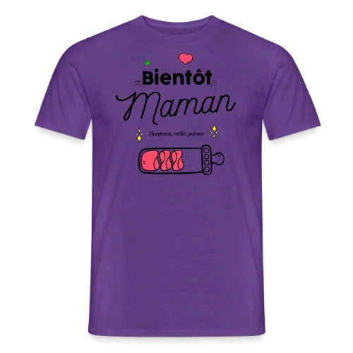 T-shirt Future Maman : Mon Cœur Bat Pour Deux - T-shirt homme