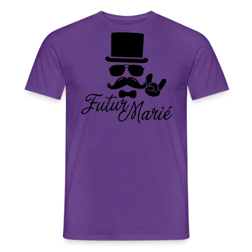 Futur Marié Boss à Moustache Vintage - T-shirt homme