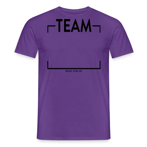 T-shirt Personnalisé 'Never Give Up' - Votre Équipe au Sommet - T-shirt homme