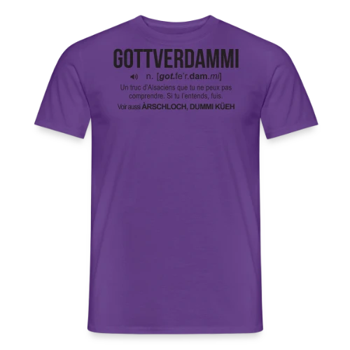 Gottverdammi Définition Alsace - T-shirt homme