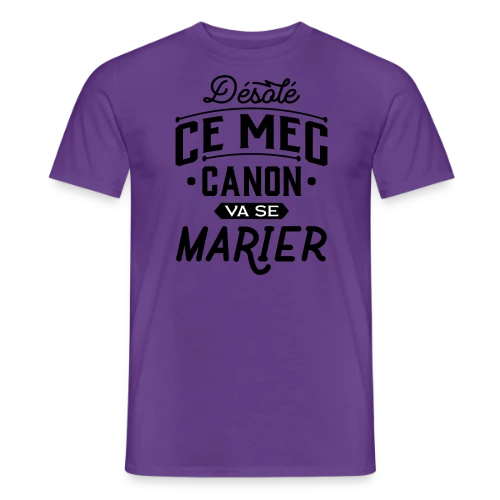 T-shirt EVG Mec Canon : Le Futur Marié Brille ! - T-shirt homme