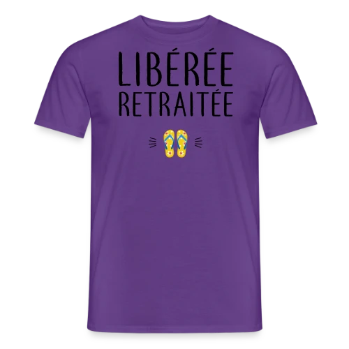 T-shirt 'Libérée Retraitée' - L'Humour pour Célébrer Sa Nouvelle Vie - T-shirt homme