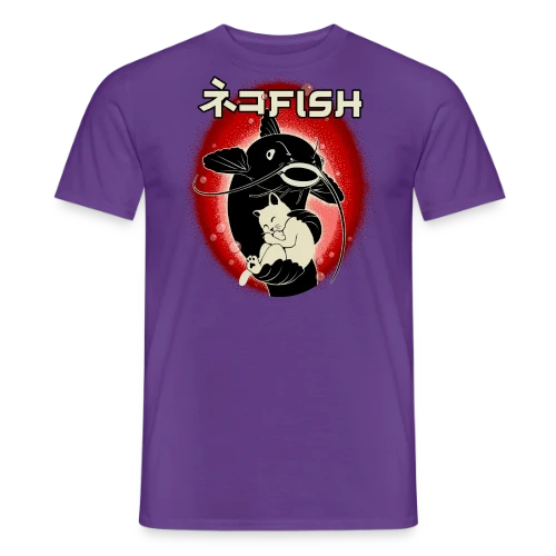 Amitié Insolite : Chat & Poisson-Chat - T-shirt homme