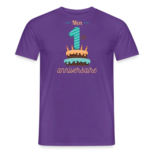 T-shirt Mon Premier Anniversaire Garçon - T-shirt homme
