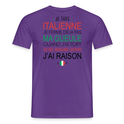T-shirt "Italienne : Ma Voix, Ma Loi" - T-shirt homme