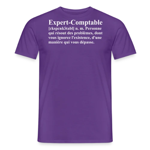 Définition de l'Expert-Comptable | T-Shirt Humour Métier - T-shirt homme