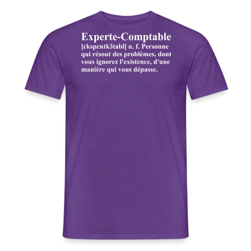 Définition de l'Experte-Comptable | T-Shirt Humour Métier Femme - T-shirt homme