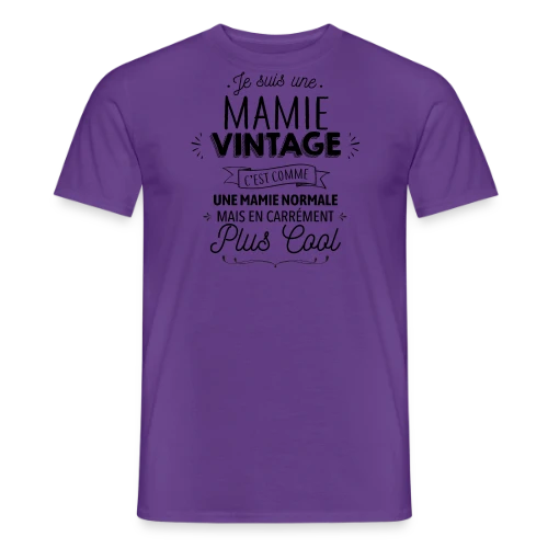 Mamie Vintage, Carrément Plus Cool - T-shirt homme
