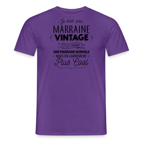 Marraine Vintage : Carrément Plus Cool - T-shirt homme