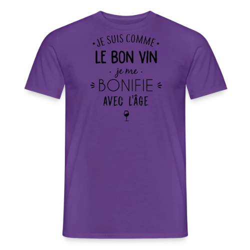 T-shirt Je me bonifie avec l'âge - Millésime Humour - T-shirt homme