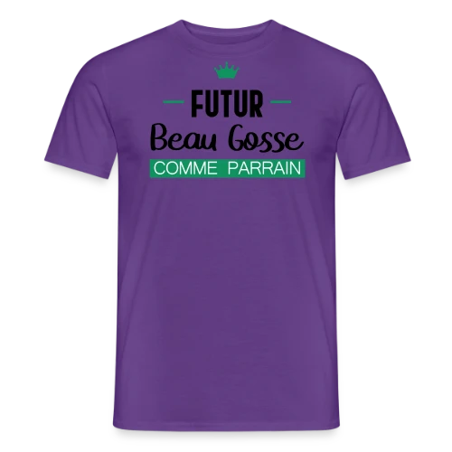 Futur Beau Gosse comme Parrain : T-shirt Humour Naissance - T-shirt homme
