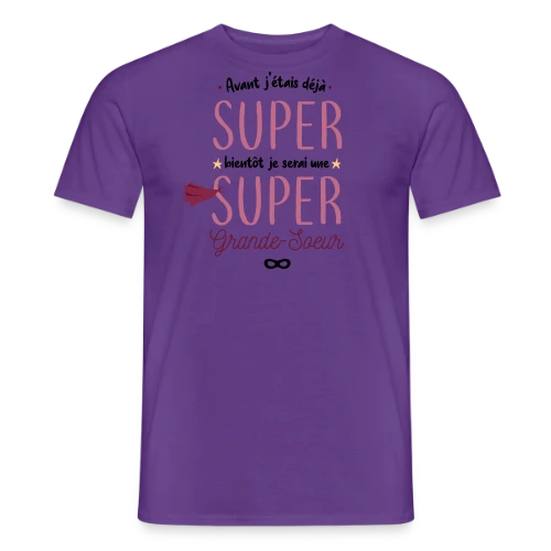 Bientôt Grande Sœur Super Héros - T-shirt homme