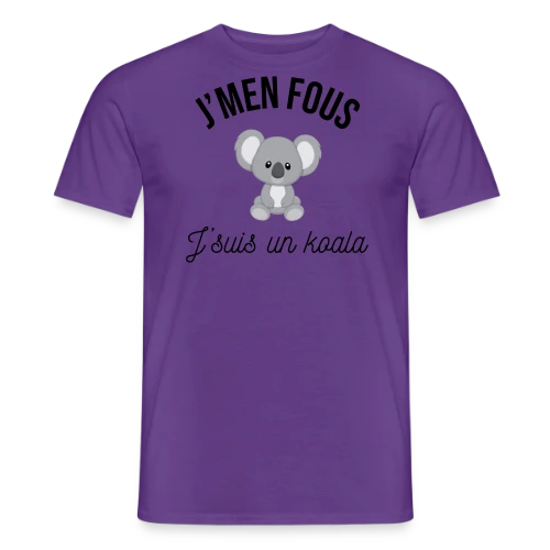 T-shirt "J'm'en Fous, J'suis un Koala" - Humour Décontracté - T-shirt homme