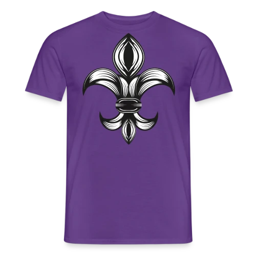 Fleur de Lys Élégante - Symbole Royal - T-shirt homme
