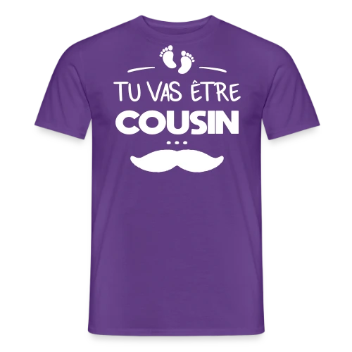 T-shirt Annonce Grossesse "Tu vas être cousin" - T-shirt homme