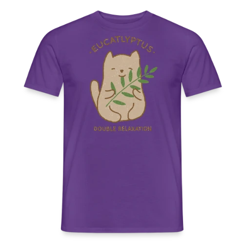 Eucalypchat : Douceur Féline et Eucalyptus - T-shirt homme