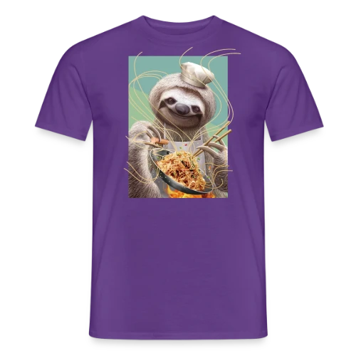 Le Paresseux Chef des Nouilles Sautées - T-shirt homme