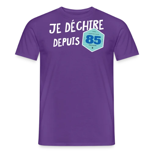 T-shirt Je déchire depuis 85 - Style Vignette Auto Rétro Vintage - T-shirt homme