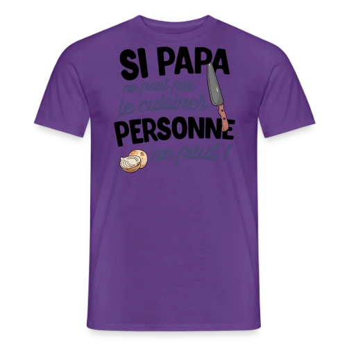 Papa Cuisinier - Le Maître des Fourneaux - T-shirt homme