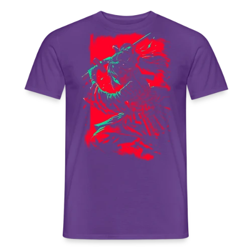 Fille Samurai Anime au Katana - T-shirt homme