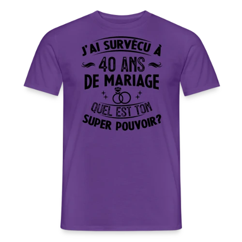Noces de Rubis : Mon Super Pouvoir - T-shirt homme