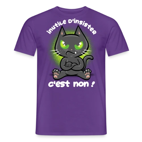 Chat Têtu : Non, et c'est tout ! - T-shirt homme