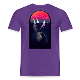 Maquette de T-shirt homme - Lapin Navigateur et Bateaux à imprimer et personnaliser