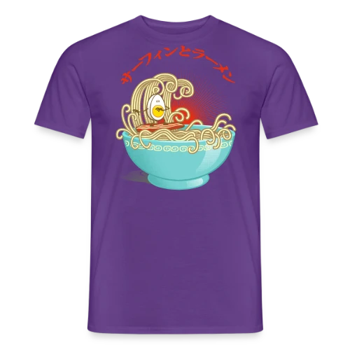 Surf & Ramens : L'?uf glisse dans le bol - T-shirt homme
