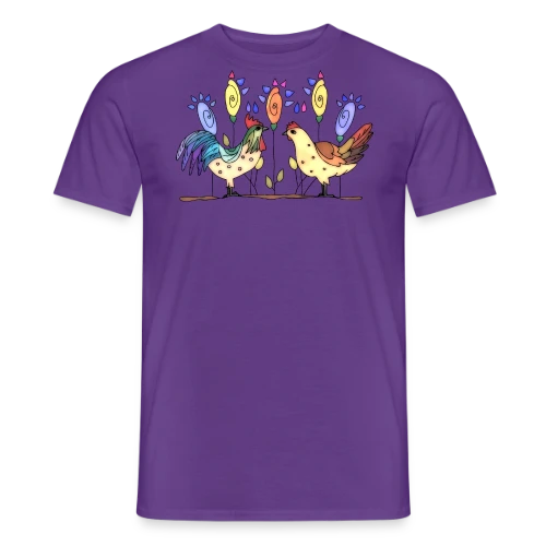 Duo Fermier Coq & Poule - T-shirt homme