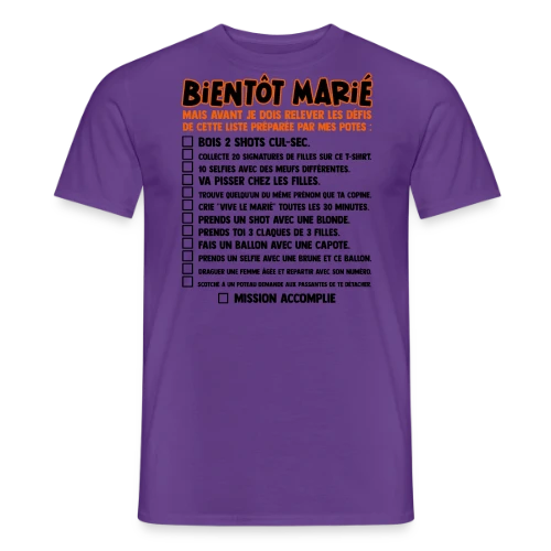 Défis EVG Futur Marié - T-shirt homme