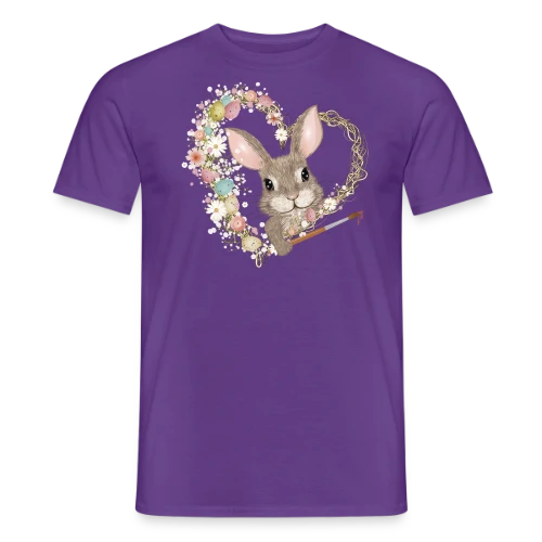 Lapin de Pâques Artiste : Cœur d'Œufs Pastel - T-shirt homme