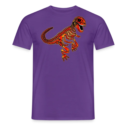 T-Rex Fossile Rouge Éclatant - T-shirt homme