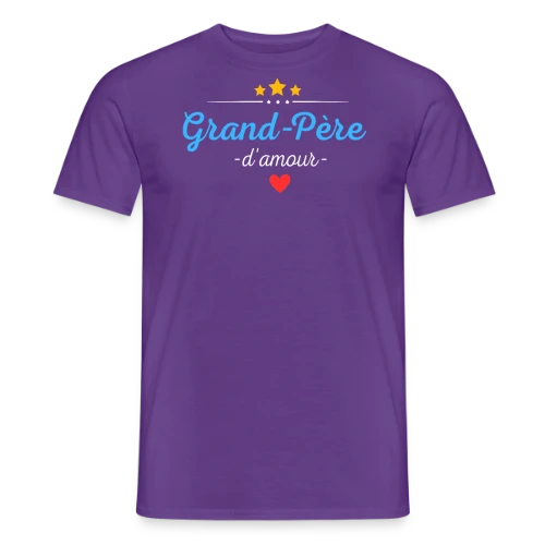 Grand-Père d'Amour : Personnalisé avec Noms des Petits-Enfants - T-shirt homme