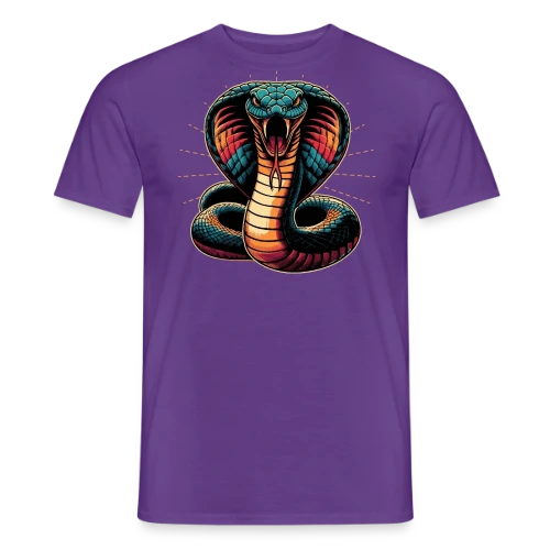 T-shirt Cobra Royal Éclatant : Style Dynamique et Vives Couleurs - T-shirt homme