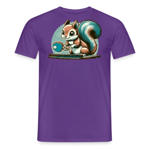 L'Écureuil Champion de Ping-Pong Cartoon - T-shirt homme