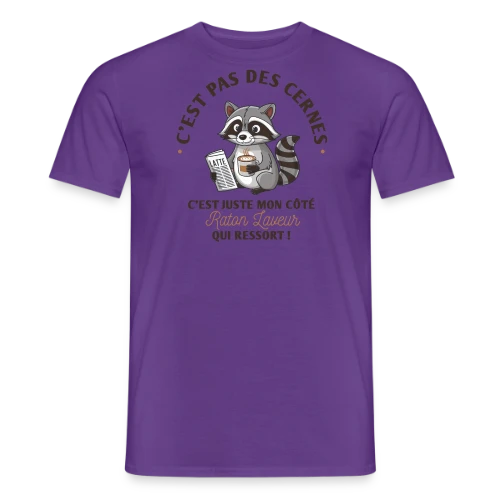 T-shirt Humour : Mon Côté Raton Laveur - T-shirt homme