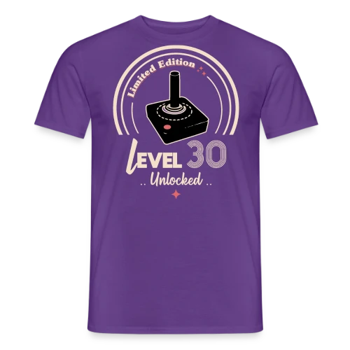 T-shirt 'Niveau 30 Débloqué' - Anniversaire Gamer - T-shirt homme