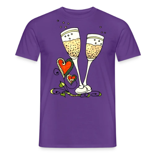 Verres Cœurs & Fêtes - T-shirt homme