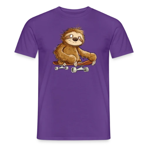 Paresseux Skateboarder Cartoon - Relax et Style - T-shirt homme