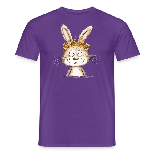 Lapin Rigolo Couronne Fleurs - T-shirt homme