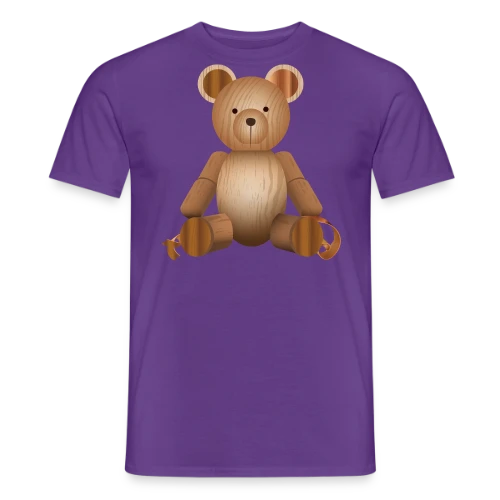 Ours Mignon en Bois - Style Nature & Chaleureux - T-shirt homme