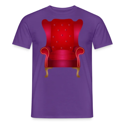 Fauteuil Vintage Rouge: Élégance Chaleureuse - T-shirt homme