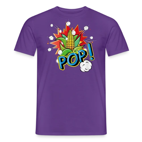 Maïs Pop Art Pétillant & Popcorn Volant - T-shirt homme