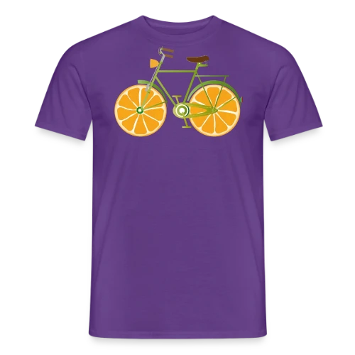 T-shirt Vélo Fruitix : L'Original Fun aux Roues Oranges - T-shirt homme